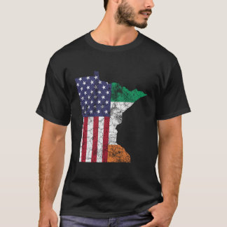 T-shirt Drapeau irlandais Jour de la Saint Patrick Minneso