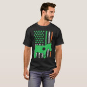 T-shirt Drapeau irlandais patriotique Mule St. Patrick D (Devant entier)