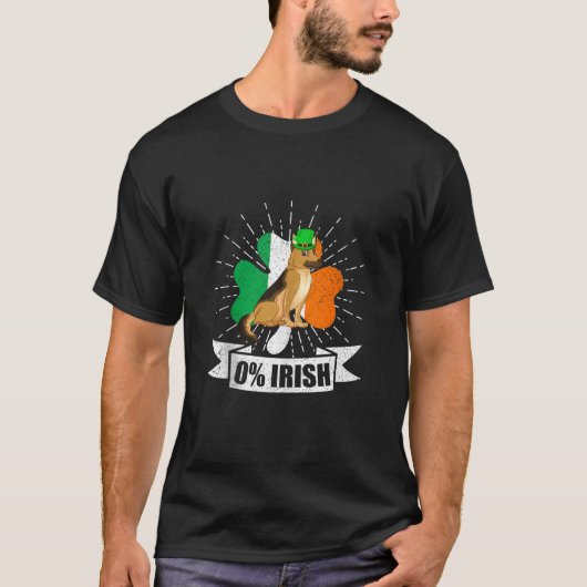 T-shirt Drapeau irlandais Saint Patrick's Day Shamrock all (Devant)