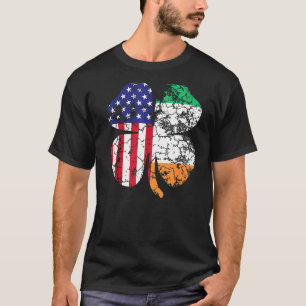 T-shirt Drapeau irlandais Shamrock de la Saint Patrick