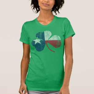 T-shirt Drapeau irlandais Texas Shamrock Vintage Fade