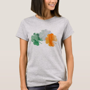T-shirt Drapeau Irlandais Vert Blanc Orange Chemise Design