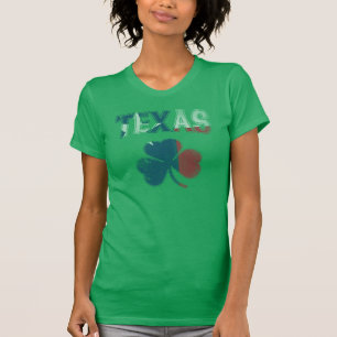 T-shirt Drapeau irlandais vintage mignon de shamrock du