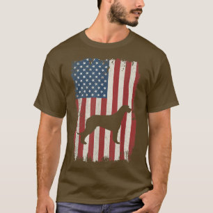 T-shirt Drapeau irlandais Wolfhound américain Amoureux de