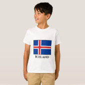 T-shirt Drapeau islandais (Devant entier)