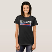 T-shirt Drapeau islandais (Devant entier)