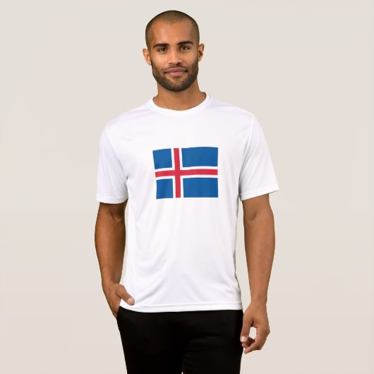 T-shirt Drapeau Islande (Devant entier)