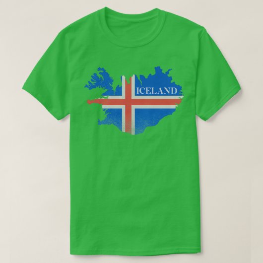 T-shirt Drapeau Islande (Design devant)