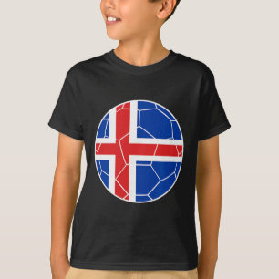 T-shirt Drapeau Islande Football Islande Soccer