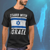 T-shirt Drapeau Israël bleu et blanc, avec Israël