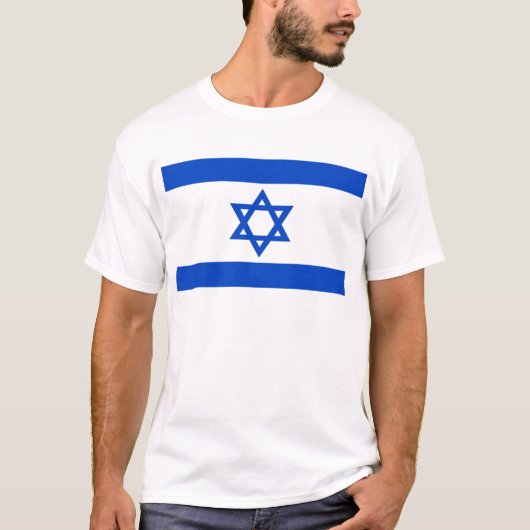 T-shirt Drapeau Israël étoile bleue de David (Devant)