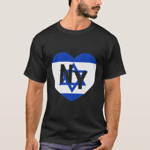 T-shirt Drapeau Israël Pays Mondial Drapeau Ny He New York