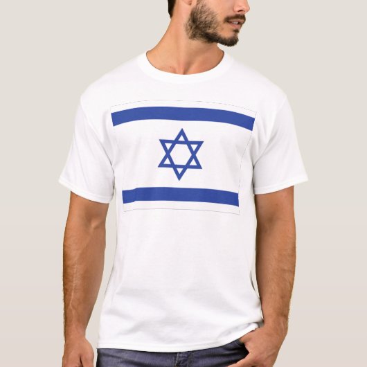 T-shirt drapeau israélien (Devant)