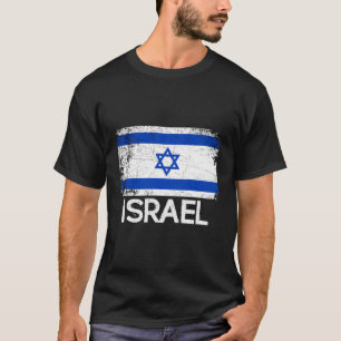 T-shirt Drapeau Israélien Vintage Fait En Israël Cadeau Po