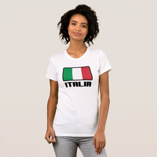 T-shirt Drapeau Italia (Devant entier)