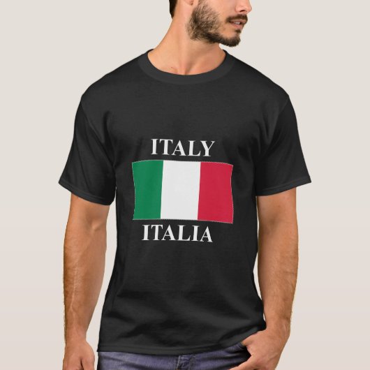 T-shirt Drapeau Italie (Devant)