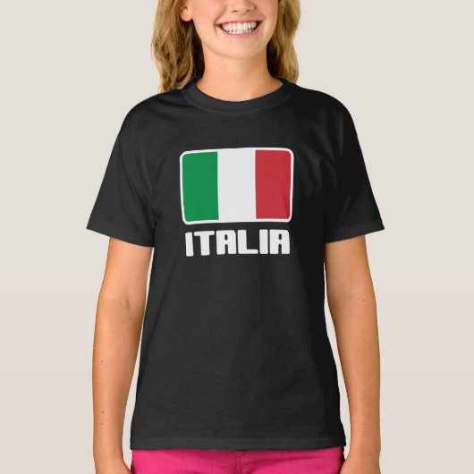 T-shirt Drapeau Italie (Devant)