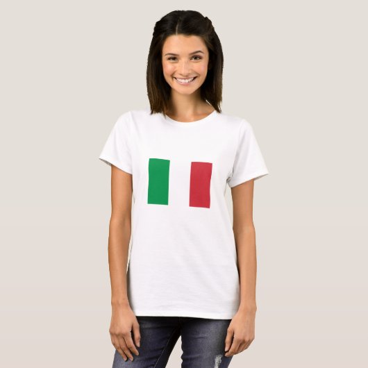 T-shirt Drapeau Italie (Devant entier)