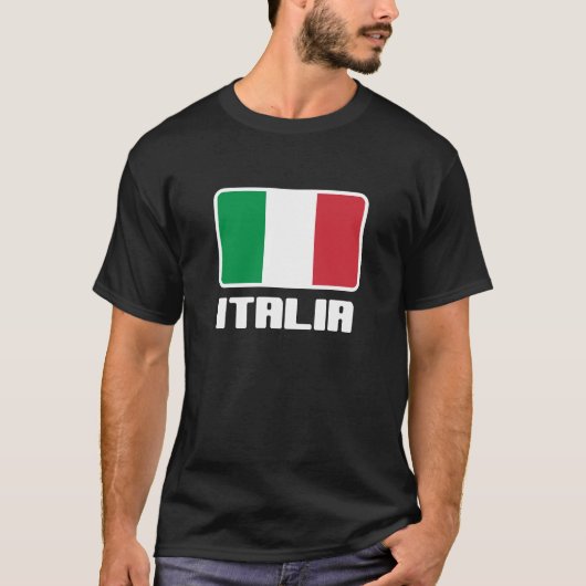 T-shirt Drapeau Italie (Devant)
