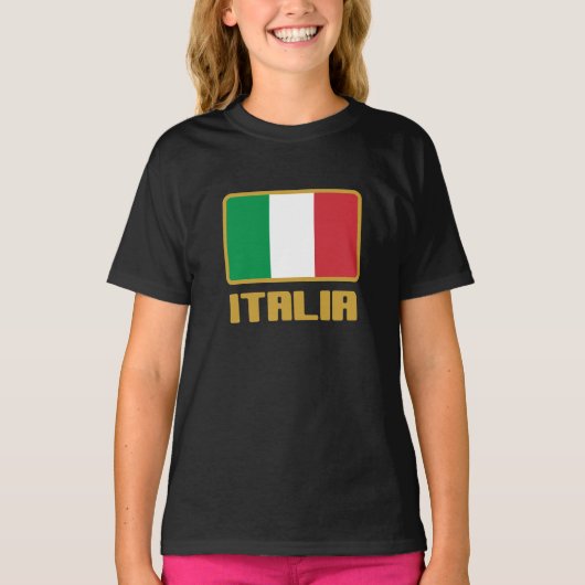 T-shirt Drapeau Italie (Devant)