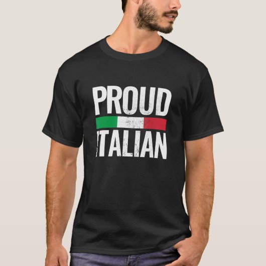 T-shirt Drapeau Italie Vintage Italie Fière (Devant)