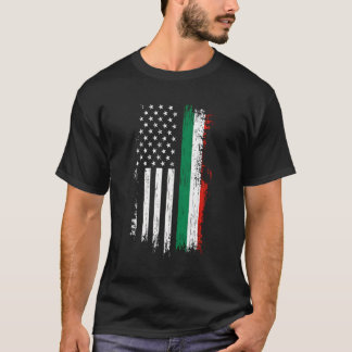 T-shirt Drapeau Italien Américain - Fierté Italie Usa