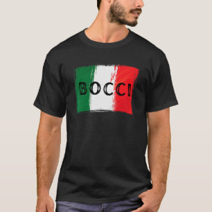 T-shirt Drapeau Italien Bocci Bocce Ball Grunge