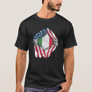 T-shirt Drapeau italien de sang en moi Italie