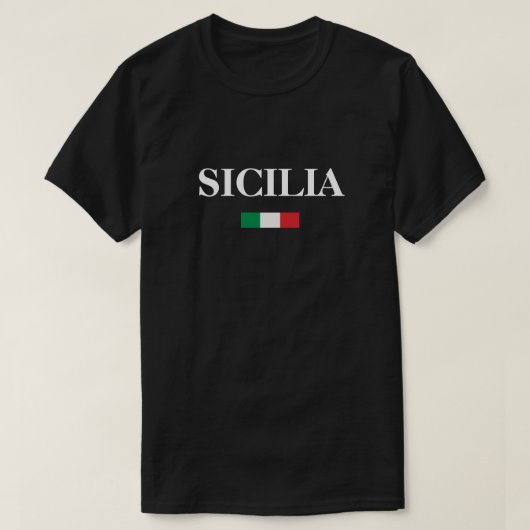 T-shirt Drapeau italien de Sicile (Design devant)