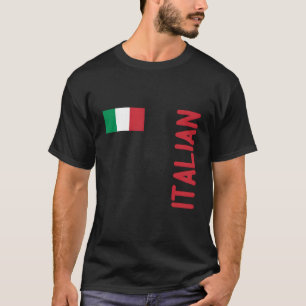 T-shirt Drapeau Italien Et Racines Italiennes