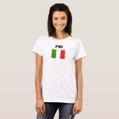 T-SHIRT DRAPEAU ITALIEN, FBI (Devant entier)