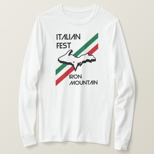 T-shirt drapeau italien Fest Iron Mountain Michiga (Design devant)