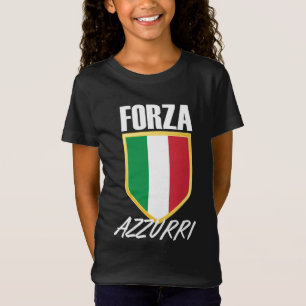 T-Shirt Drapeau italien Forza Azzurri