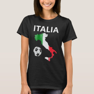 T-shirt Drapeau italien Italie Carte Football Italia Sport