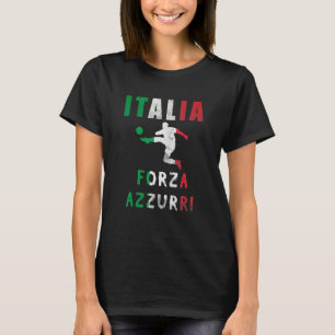 T-shirt Drapeau italien Italie Jersey Forza Azzuri Italia