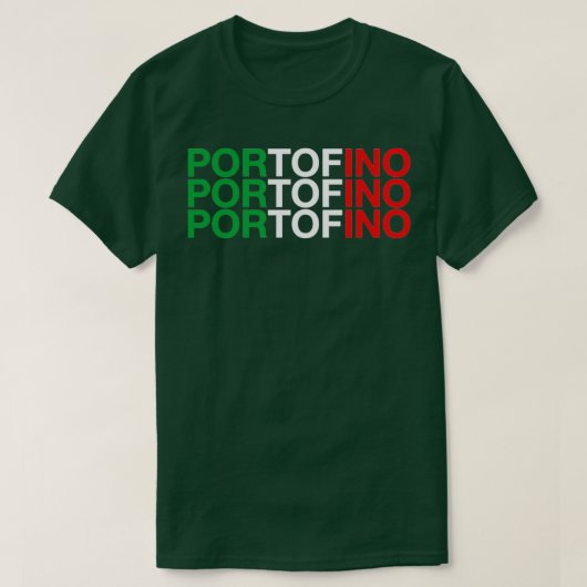 T-shirt Drapeau italien PORTOFINO (Design devant)