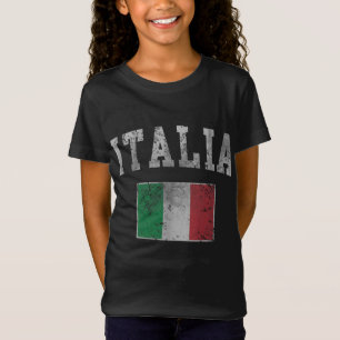 T-Shirt Drapeau italien vintage Italie Italiano
