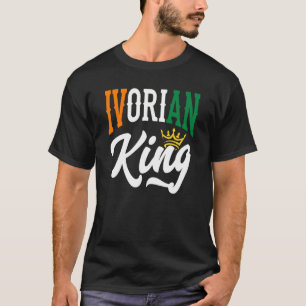 T-shirt Drapeau ivoirien du roi d'Ivoire Côte d'Ivoire