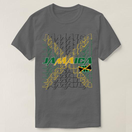 T-shirt Drapeau jamaïcain 2 (Design devant)