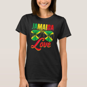 T-shirt Drapeau jamaïcain Caraibes reggae de vacances
