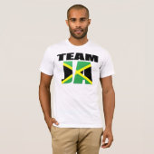 T-shirt Drapeau jamaïcain de Ja d'équipe (Devant entier)