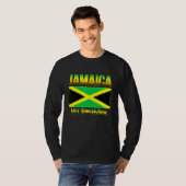 T-shirt Drapeau Jamaïcain De Jamaïque Caribbean Island Pas (Devant entier)