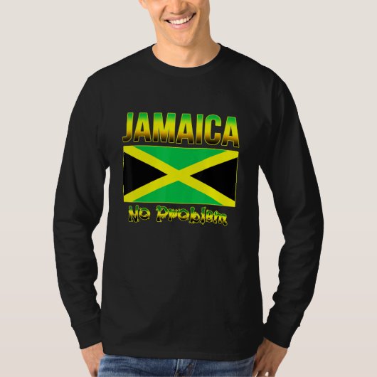 T-shirt Drapeau Jamaïcain De Jamaïque Caribbean Island Pas (Devant)