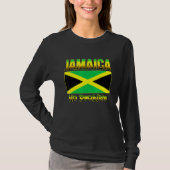 T-shirt Drapeau Jamaïcain De Jamaïque Caribbean Island Pas (Devant)