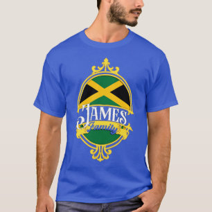 T-shirt Drapeau jamaïcain de la famille James