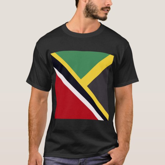 T-shirt Drapeau jamaïcain de Trini | Drapeau Trinidad Jama (Devant)