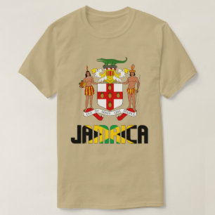 T-shirt Drapeau jamaïcain et blason Patriotique