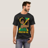 T-shirt Drapeau jamaïcain fort (Devant entier)