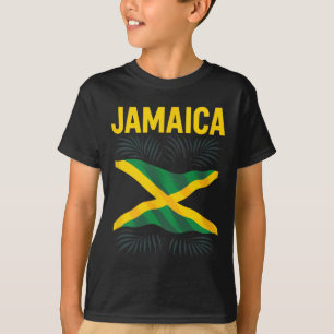 T-shirt Drapeau jamaïcain Jamaïque Souvenir Voyage Vacance