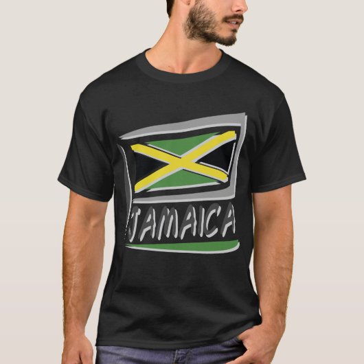 T-shirt Drapeau Jamaïque (Devant)